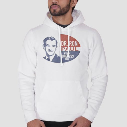 Hoodie White Dr Ron Paul for Congress 1974 Ron Paul