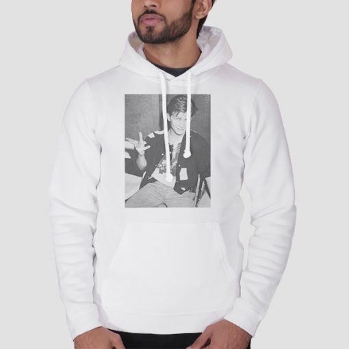 Hoodie White Young 80's Christian Slater