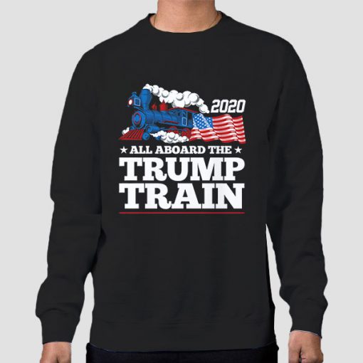 Sweatshirt Black Buy All Aboard the Trump Train