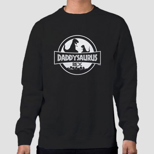 Sweatshirt Black Father's Day Gift Daddysaurus