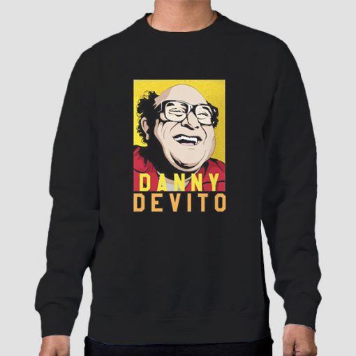 Sweatshirt Black Funny Face Danny Devito