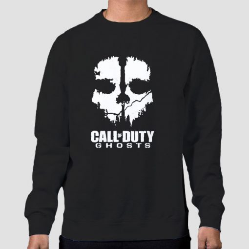 Sweatshirt Black Funny Ghosts Call of Duty
