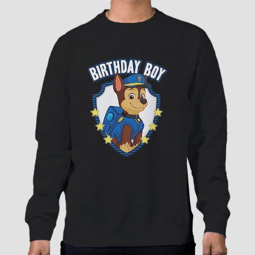 Sweatshirt Black Funny Paw Patrol Birthday