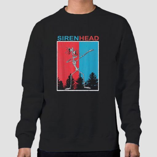 Sweatshirt Black Horror Game Siren Head