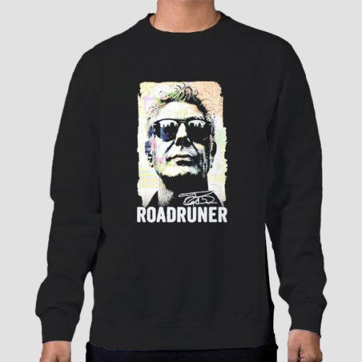 Sweatshirt Black Roadruner Anthony Bourdain