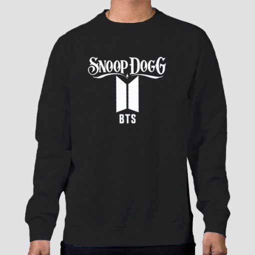 Sweatshirt Black Snoop Dogg Logo Bts