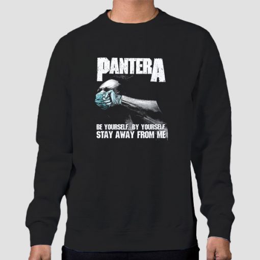 Sweatshirt Black Social Distancing Be Yourself Pantera