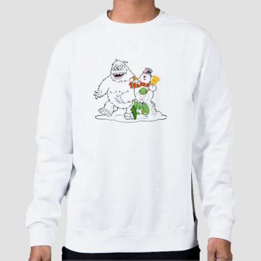 Sweatshirt White Christmas Abominable Snowman Rudolph