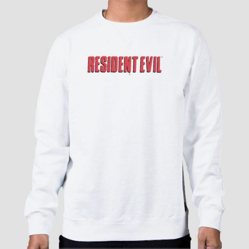 Sweatshirt White Horror Science Fiction Video Game Resident Evil