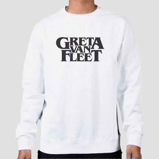 Sweatshirt White Logo Greta Van Fleet
