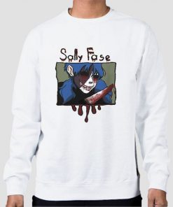 Sweatshirt White Sanity Fall Larry Sally Face