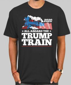 T Shirt Black Buy All Aboard the Trump Train