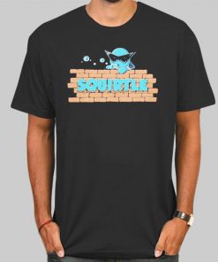 T Shirt Black Charmander Pokemon Squirtle