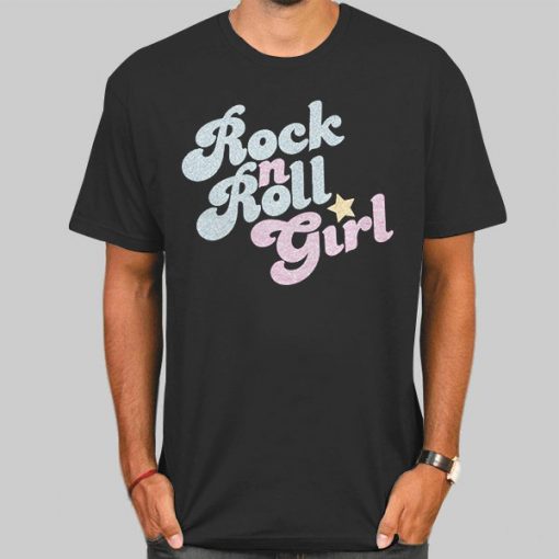 T Shirt Black Darla Rock N Roll Girl
