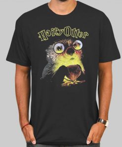 T Shirt Black Harry Potter Parody Hairy Otter