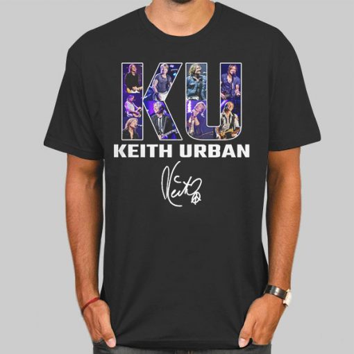 T Shirt Black KU Signature Keith Urban