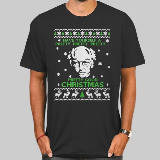 T Shirt Black Pretty Good Larry David Christmas