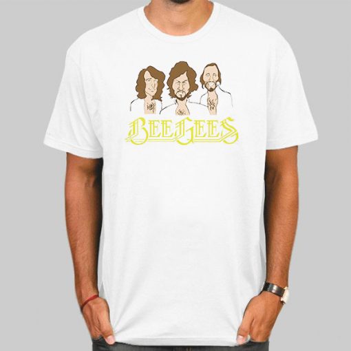 Bee Gees Vintage Classic Distressed T-Shirt
