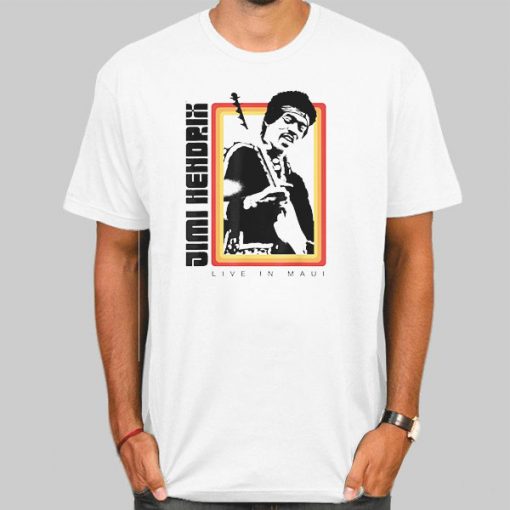 Official Live in Maui jimi hendrix t shirt