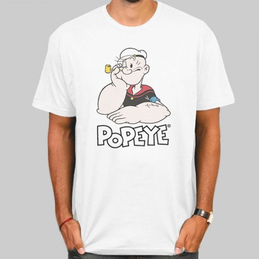 Vintage Popeye the Sailor Man Olive Oil Shirt