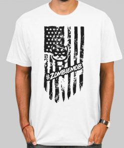 Zombiemob American Flag T-Shirt