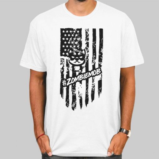 Zombiemob American Flag T-Shirt