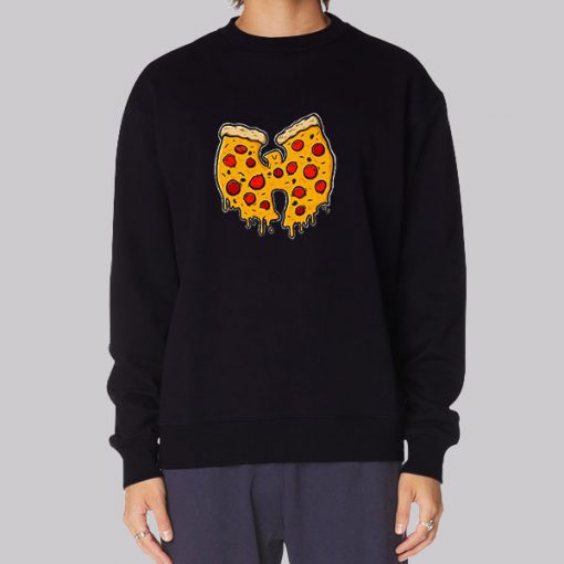 Black Sweatshirt Wutang Clan Wu Tang Pizza