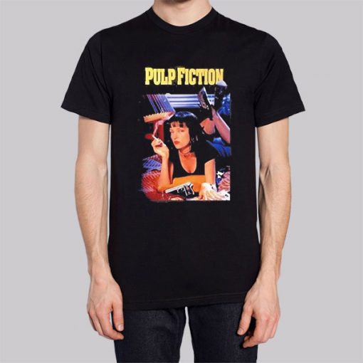 Black T shirt Pulp Fiction Sooners