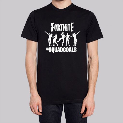 Black T shirt Vintage Fortnite Squad Goals