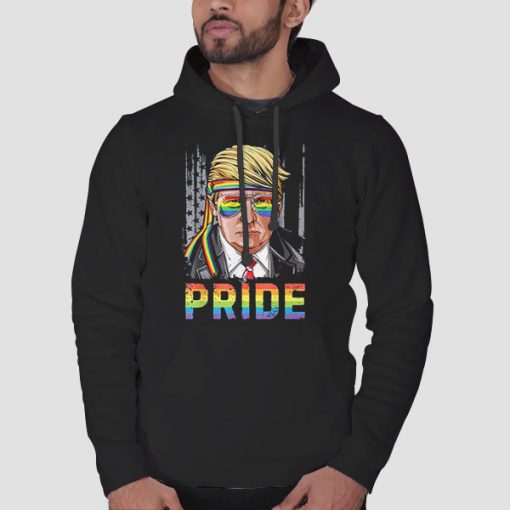 Hoodie Black Pride Lgbt Trump
