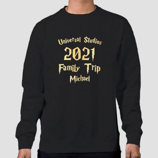 Sweatshirt Black Family Trip Universal Studios Family