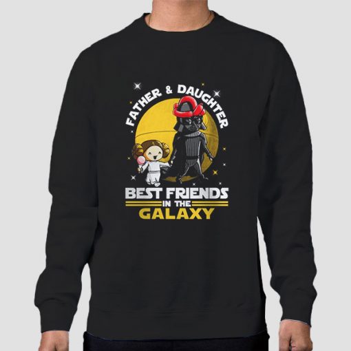 Sweatshirt Black Friends In The Galaxy Daddy Daughter Star Wars