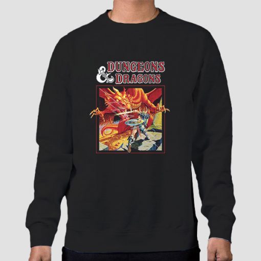 Sweatshirt Black Hot Dungeons and Dragons and Diners
