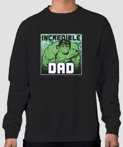 Sweatshirt Black Incredible Dad Hulk