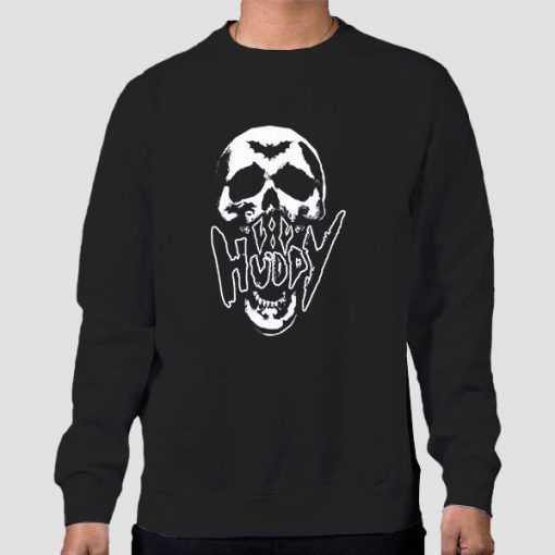 Sweatshirt Black Lilhuddy Merch Lilhuddy Skull
