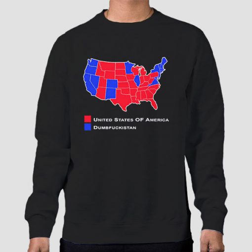 Sweatshirt Black United States 2016 Election Map