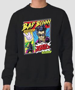 Sweatshirt Black WWE Merch Bad Bunny Royal Rumble