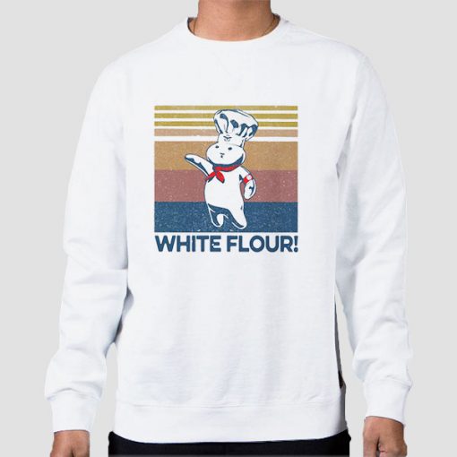 Sweatshirt White Chef Cat White Flour