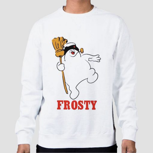 Sweatshirt White Funny Frosty the Snowman