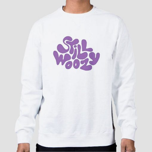 Sweatshirt White Logo Merch Still Woozy