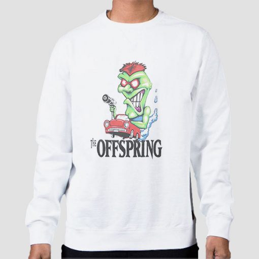 Sweatshirt White The Offspring Bad Habit