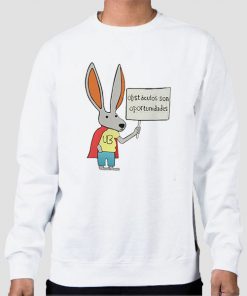 Sweatshirt White Ultra Bunny the Suicide Squad Rick Flag