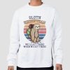 Vintage Sloth Hiking Team Sweatshirt
