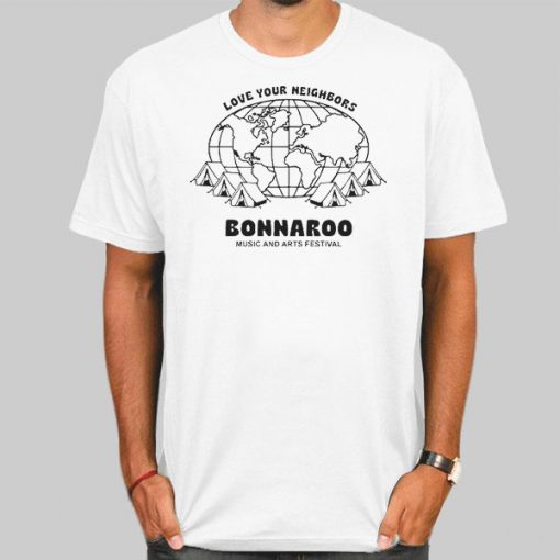 Bonnaroo Merch Love Your Neighbors Camp Shirt