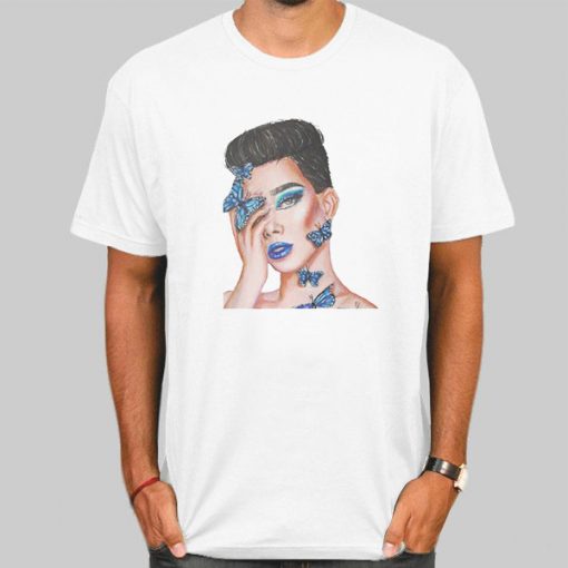 James Charles Butterfly Inspired Shirt