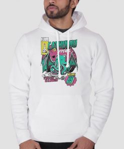 Hoodie White A Wild Cathulhu Poster Graphic