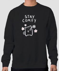 Sweatshirt Black Cute Lilypichu Stay Comfy