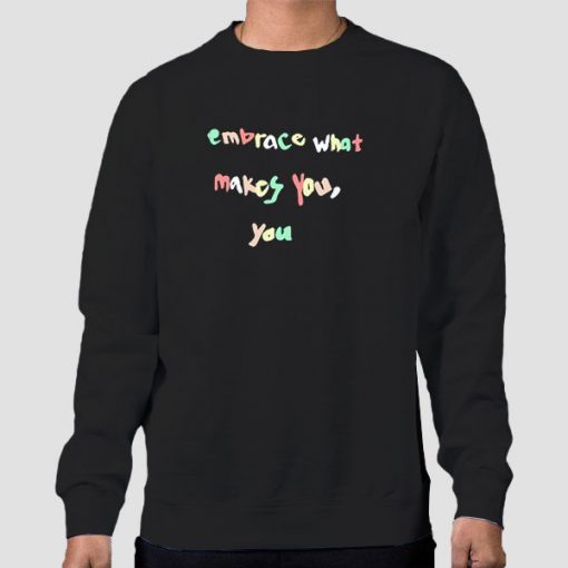 Sweatshirt Black Embrace Quotes Hayley Kiyoko