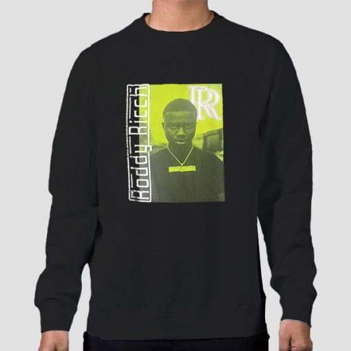 Sweatshirt Black Roddy Ricch Logo Hip Hop Rap