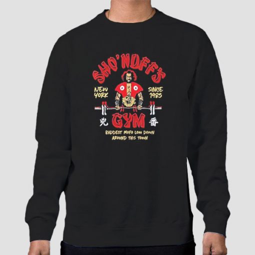 Sweatshirt Black Sho Nuff Gym Since 1985